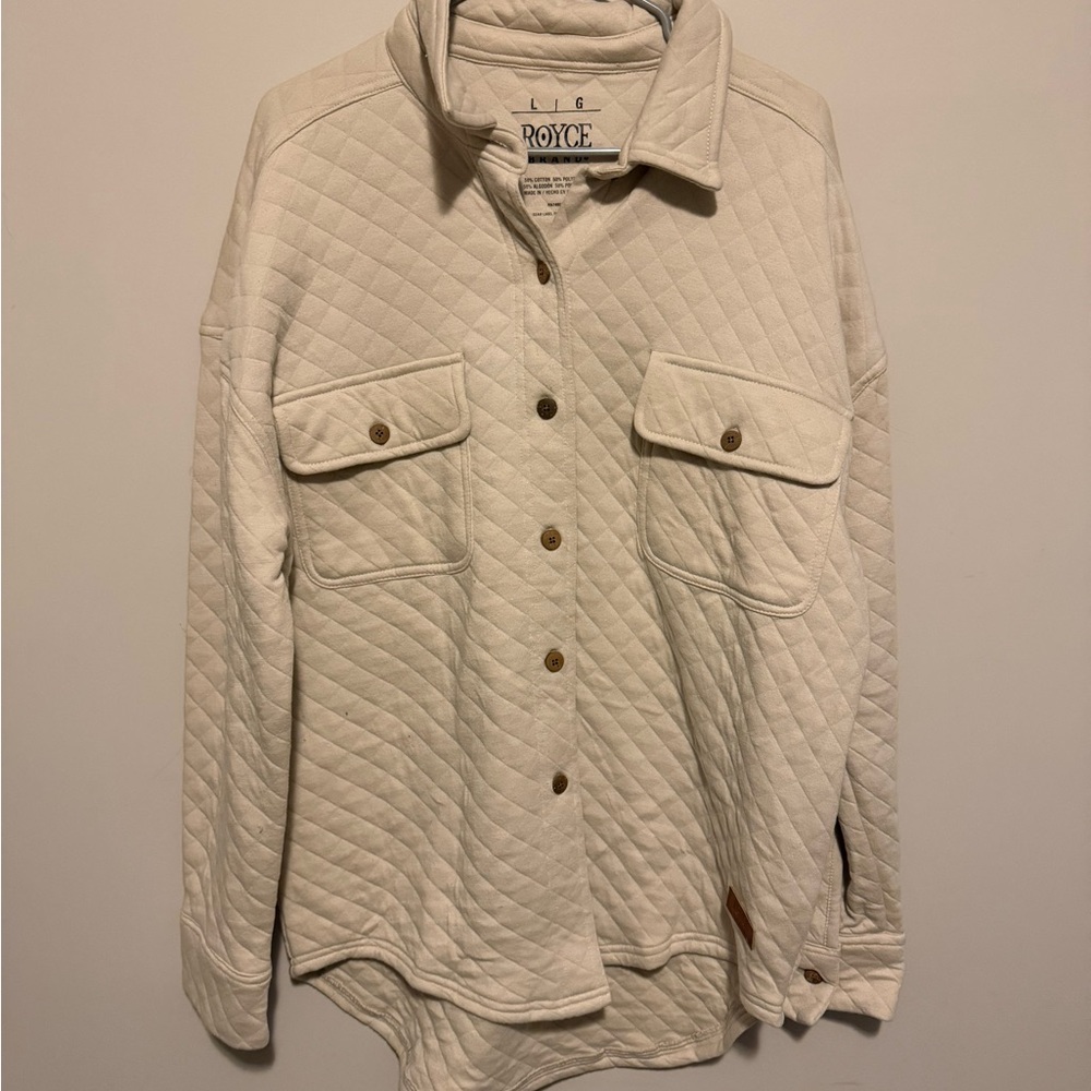 Royce Women's Cream Quilted Jacket